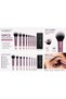 10 Pcs Makeup Brush Set with Premium PU Leather Travel Case, Professional Synthetic Soft Bristles Cosmetic Brushes Kit for Foundation, Powder, Blending, Eyeshadow & Face Makeup (Purple) - 5