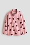 Patterned fleece jacket