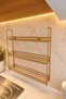 Matte Gold 3-Tier Wall-Mounted Spice Rack – Adhesive, No-Drill Installation Kitchen Organizer - 3