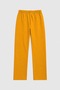 Women's Hooded Zippered Yellow Tracksuit Set - 4