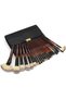26-PCS Professional Makeup Brush Set with PU Leather Case, Premium Soft Synthetic Bristles, Face Foundation Powder Blush Contour Eye Shadow Lip & Eyebrow Brushes for Women - 7