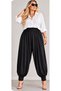Plus Size Flowy Sandy Shalwar Pants - 3