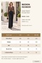 The Power of the Leopard |   Women's Long Sleeve Double-Breasted Top Diver Bottom Imported Crepe Trousers Jumpsuit - 7