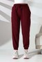 Women's 3-Strand Drawstring Pocketed Cuffed Sweatpants 21629 - 3