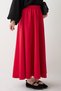 Pleated Flared Red Scuba Skirt - 5