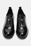Women's Round Toe Strappy Heeled Shoes Real Patent Leather Yvette Patent Leather Black - 4