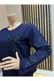 Women's Middle-Aged and Older Women's Embroidered Winter Mother's Combed Cotton Blouse - 3