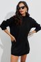 Women's Black Knitwear Tunic Yvz110 - 4