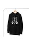 Unisex Oversize Hooded Sweatshirt Black 100% Cotton
