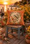 Terra Romance Heritage Terracotta Vintage Damask Patterned Decorative Throw Pillow Cover |   Classic Botanical Living Room Decor