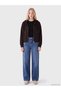 Rmz Gi̇yi̇m Farkiyla Hooded Soft Touch Women's Zipper Sweatshirt