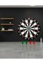 12 Inch Wooden Dart Board Includes 4 Metal Tip Darts Arrows