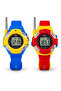 Kids Walkie Talkie Watches 2-Piece Set with Digital Time Display, Extendable Antenna & Two-Way Communication, Wrist Intercom Toy for Boys & Girls Ages 3+