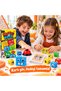 Masked Cubes Strategy Speed and Attention Game Montessori Developmental Game with 8 Cubes, Bells and Cards - 2