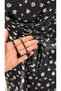 Women's Floral Patterned Jacket Skirt Set – Tie-Back Jacket, Long Skirt, Lined Jacket Skirt Two-Piece Set - 6