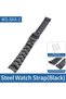 22mm Diameter Curved Tip Black Color Watch Strap - 3