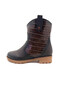 Bitter Brown Zippered Orthopedic Thick Heel Girls' Boots - 3