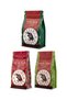 Guatemala, Colombia and Ethiopia Filter Coffee Set 3X250 g Total 750 g Ground Coffee Medium Roast