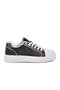 Black-White Lace-Up Thick Soled Comfortable Stylish Unisex Casual Walking and Sports Shoes Sneaker 26201 g - 2