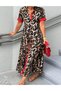 Rochie lunga, Animal print