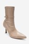 Andora Women's Crinkled Patent Leather Heeled Boots - 6