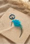 Handmade Feather Earrings with Ring Detail - 4