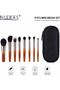 9-Piece Mini Makeup Brush Set with Portable Travel Case – Soft Synthetic Bristles Makeup Brushes for Powder, Blush, Foundation, Eyeshadow & Concealer – Travel Friendly Cosmetic Brush Kit - 3