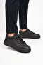 Black Lace-Up Thick Soled Comfortable Stylish Unisex Casual Walking and Sports Shoes Sneaker 26201 g