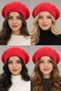 Knitwear Mohair Knitted Painter's Beret - 3