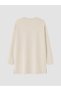 Beige Printed Oversize Women's Sweatshirt Tunic - 3