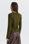 Hair Braid Detailed Knitwear Cardigan - 5