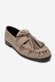Marston Mink Suede Tasseled Women's Loafer Shoes - 6