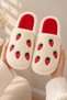 3-Pack Women's Teddy Bear Cherry Strawberry Warm Sole Winter Home Slippers Guest House Bundle Slippers - 3