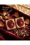Burgundy Square Vintage Style Gold Color Earrings