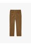 Viscose Blended Fabric Pants with Elastic Waist and Buttoned Pockets - 2