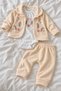 Baby Girl Set Floral Patterned Cardigan Bodysuit Trousers 3-Piece Set Premium Set 3 6 9 12 Months