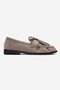 Marston Mink Suede Tasseled Women's Loafer Shoes - 5