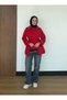 Cotton Model Women's Trench Coat with Stone Detail on the Collar and Sleeves and Belt - 4