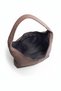 Women's Brown Knitted Patterned Suede Large Size Casual Hobo Shoulder Bag - 8