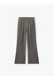 Tie-Waist Comfortable Fit Viscose Fabric Satin Pajama Bottoms - 2