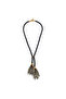 No Apologies Onyx Natural Stone Tassel Long Necklace