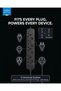 5-Way Universal Power Strip (2m) | 3250W Extension Cord with Individual Switches | 3x1mm² Heavy Duty Cable, 13A Fuse, 750°C Fireproof & Child Safety | ESMA Certified UK Plug - Black (BPS-05) - 5