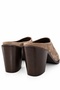 Mink Heeled Sabo Slippers 26334 - 2