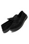Women's Black Suede Flat Sole Loafer Ballet Flats & Daily Casual Shoes - 3