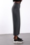 Anthracite Elastic Waist Carrot Cut Trousers 17935 - 5