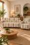 Multi-Purpose Modern Bohemian Velvet Sofa Cover, Sofa Bed Cover Set with Non-Slip Foam 3,3,1,1 - 2