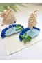 Pearl of the Ocean White Fish Hand Knitted Amigurumi Ocean Themed Starfish with Pearl 2-Piece Children's Hairpin Gift Children's Hair Accessory - 4