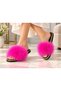 Women'S, Genuine Leather, Gold Striped, Black Sole, Luxury Slippers