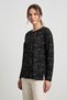 Printed Patterned Glittery Lycra Slit Women's Mother Combed Cotton Blouse - 2