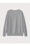 Women's Love and Hope Blue Heart Printed Crew Neck Sweatshirt - 5